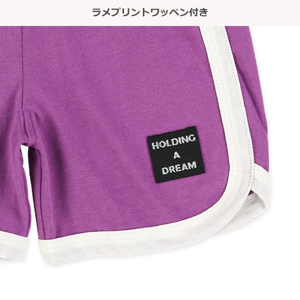 パイピングハーフパンツ（ブラック・ダークブルー・パープル）