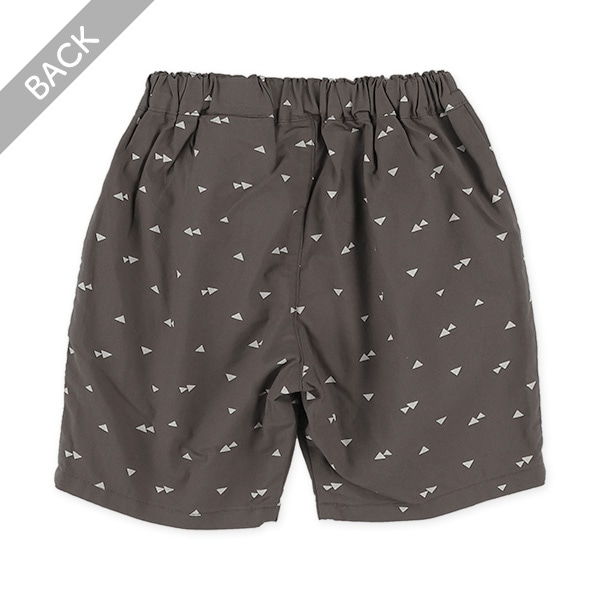 総柄タック入りハーフパンツ
