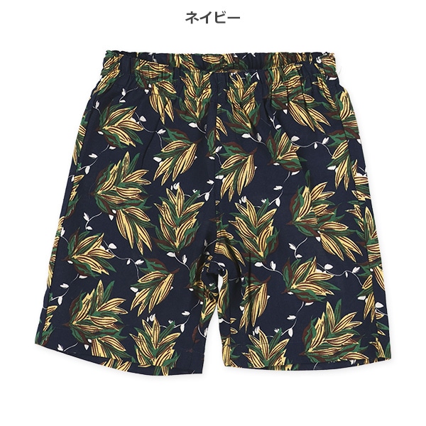 ブロードボタニカルハーフパンツ