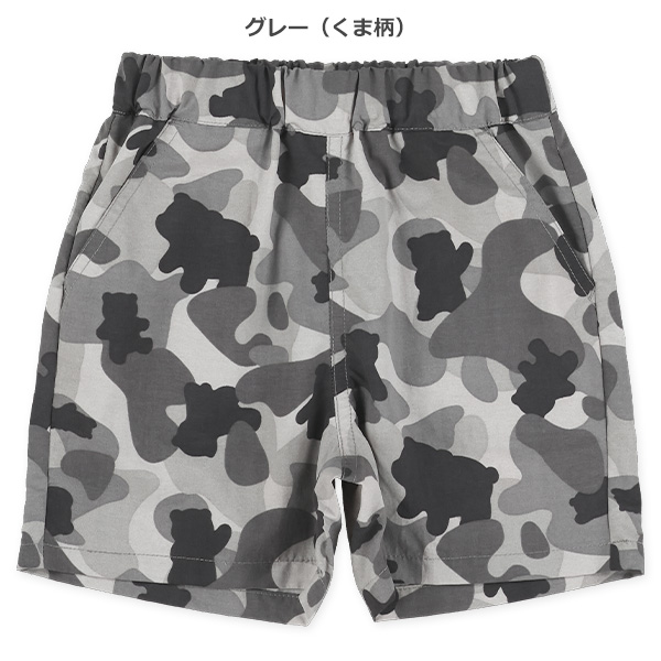 ナイロン総柄ハーフパンツ