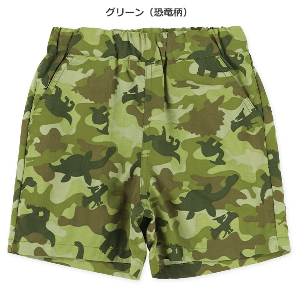 ナイロン総柄ハーフパンツ