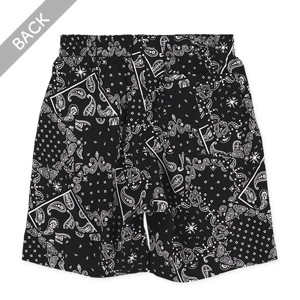 レーヨン総柄ハーフパンツ