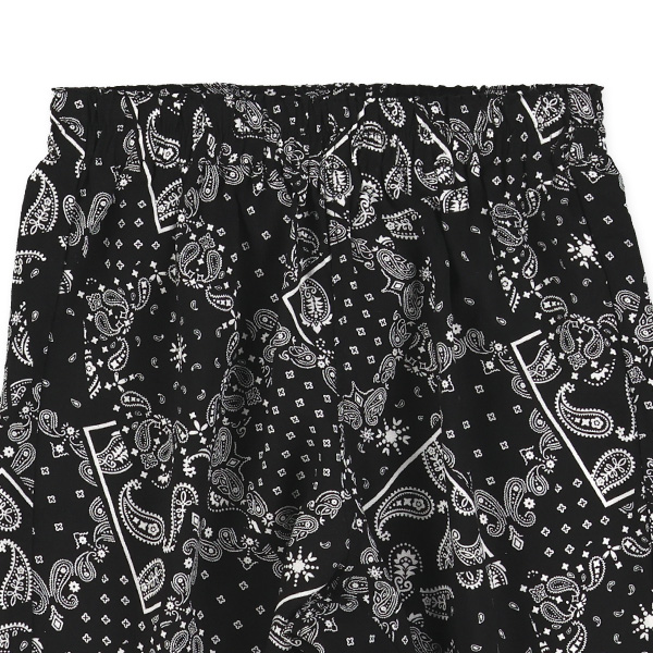 レーヨン総柄ハーフパンツ