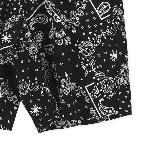 レーヨン総柄ハーフパンツ