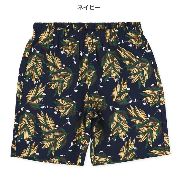 ブロードボタニカルハーフパンツ