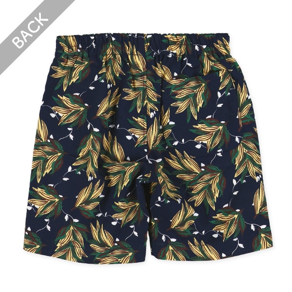 ブロードボタニカルハーフパンツ