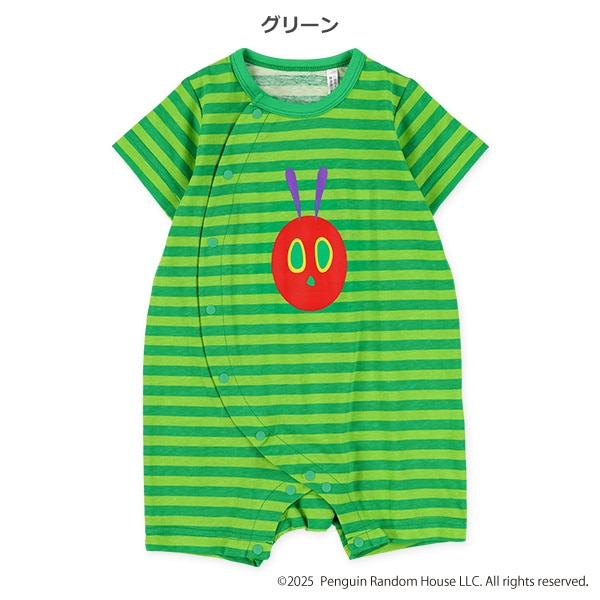 フェイス半袖カバーオール（はらぺこあおむし）