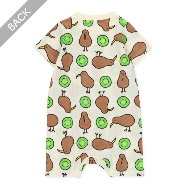 キウイ柄カバーオール