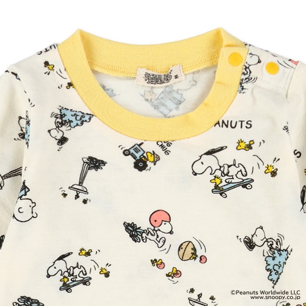 総柄半袖カバーオール（スヌーピー）