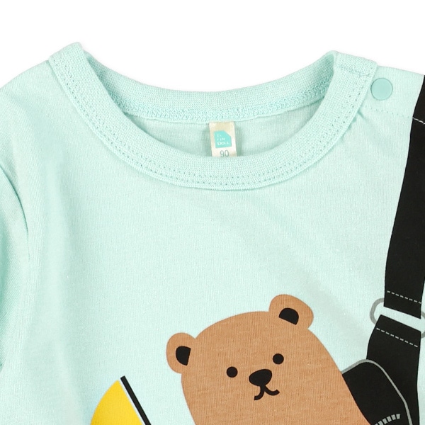 くまウエストポーチ半袖カバーオール