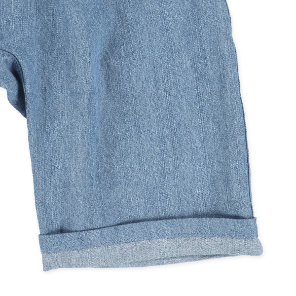 6分丈ダンガリーサルエルパンツ