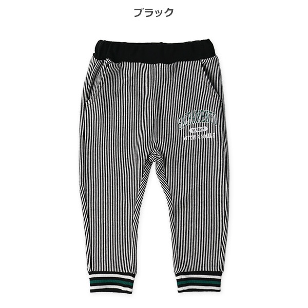 裏毛裾リブラインアメカジパンツ