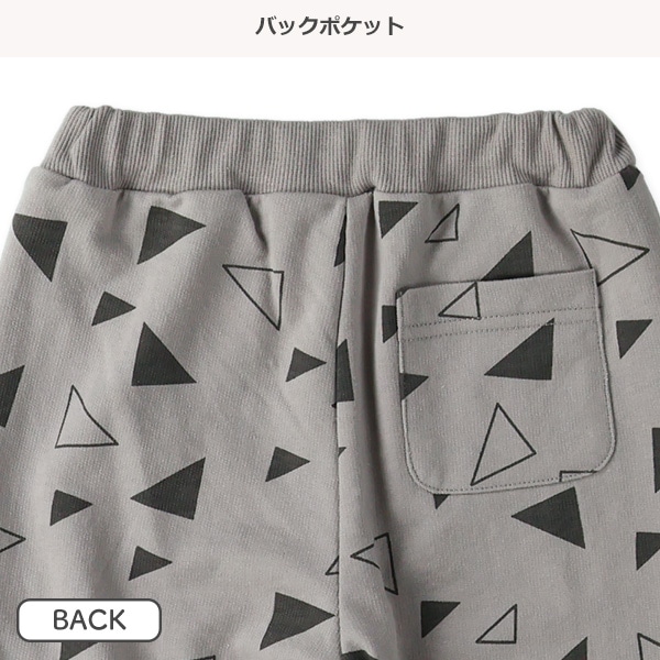 ミニ裏毛三角総柄パンツ | 西松屋オンラインストア
