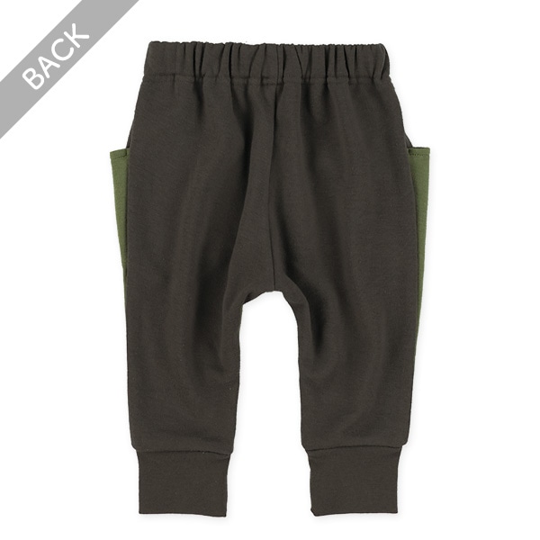 裏毛ポケット耳付きサルエルパンツ