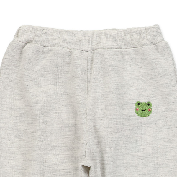 ミニ裏毛ワンポイント刺繍パンツ