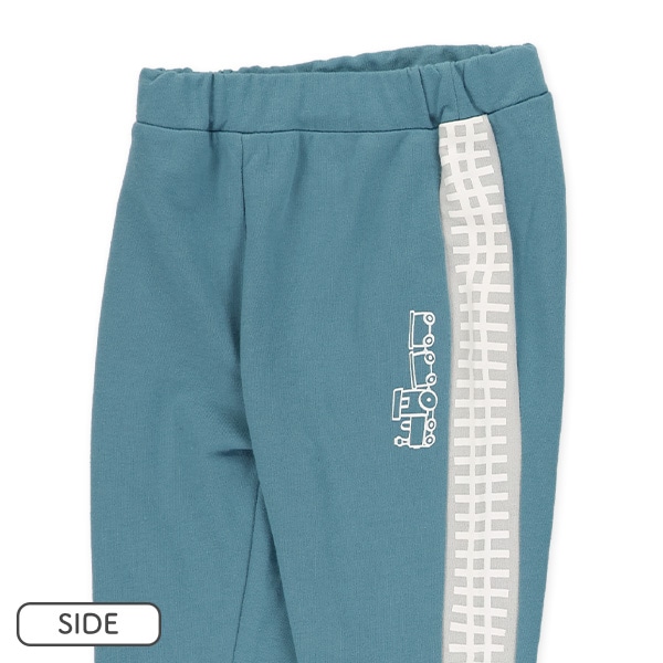 裏毛汽車線路サイドラインパンツ