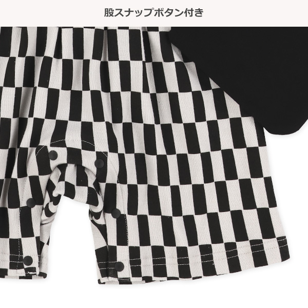 スムース袴カバーオール（ブラック）