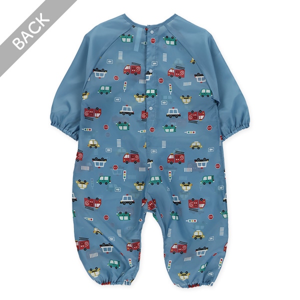 くま・くるま柄砂場遊び着