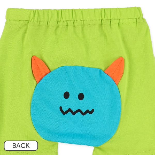 1分丈おしりマチ付きフィットパンツ（モンスター）