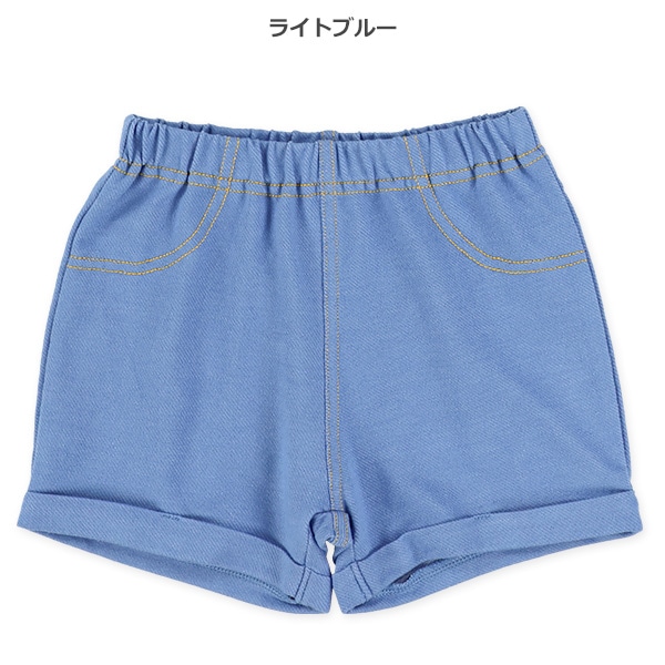ニットデニムショートパンツ