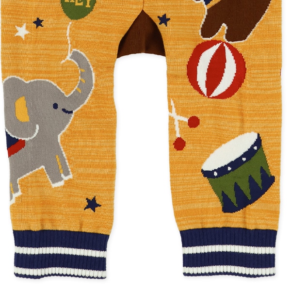 アニマルモチーフ丸編みサルエルレギンス