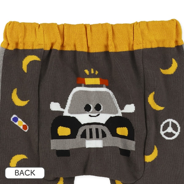 はたらくくるま丸編みサルエルレギンス