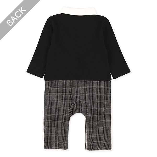 リボンタイセミフォーマル長袖カバーオール