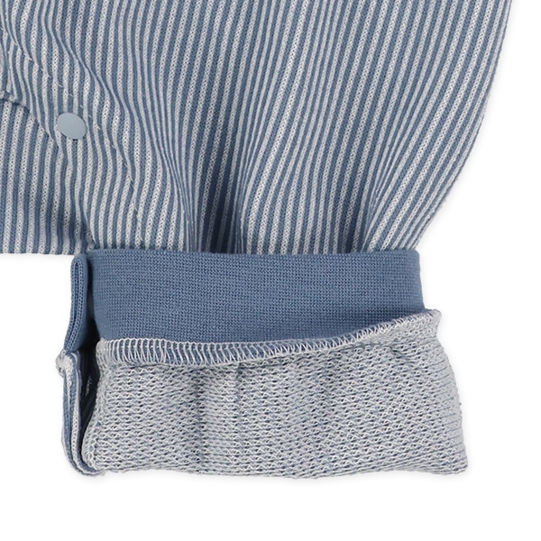 天竺ボタニカル柄長袖カバーオール