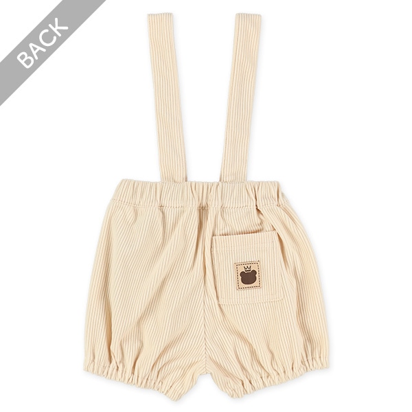 ソフトコーデュロイかぼちゃサロペットパンツ