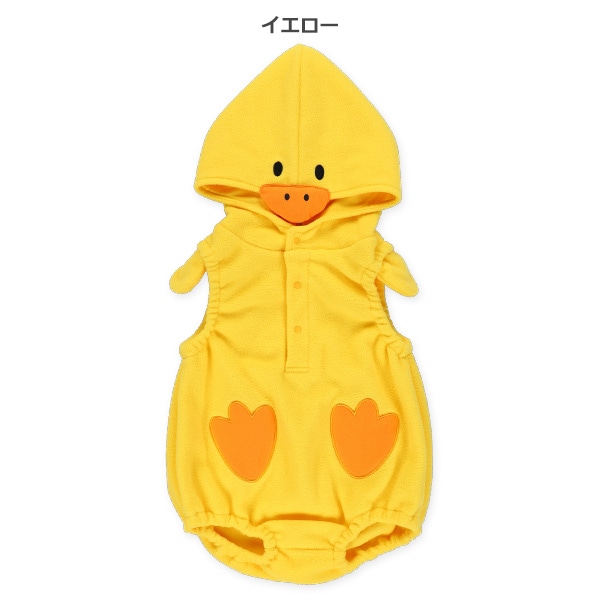 フリースなりきりだるまロンパース（ひよこ）