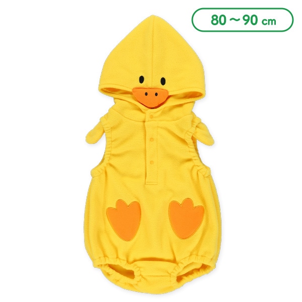 フリースなりきりだるまロンパース（ひよこ）