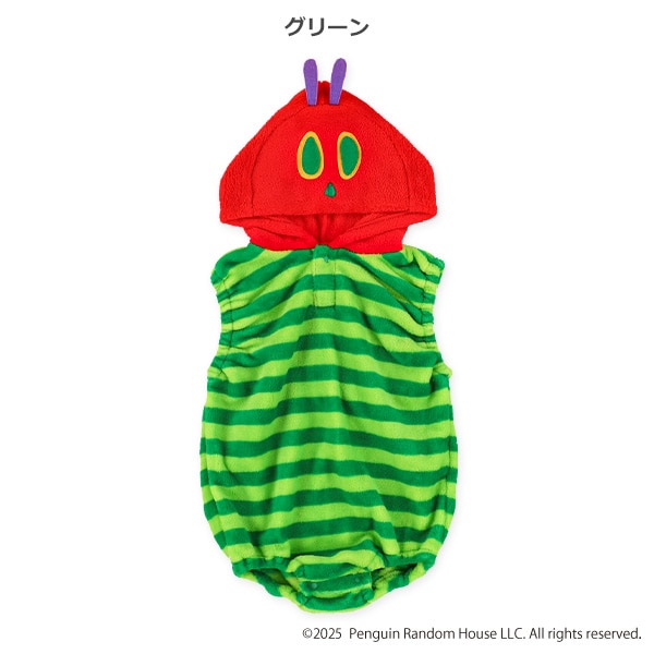 フリース着ぐるみだるまロンパース（はらぺこあおむし）