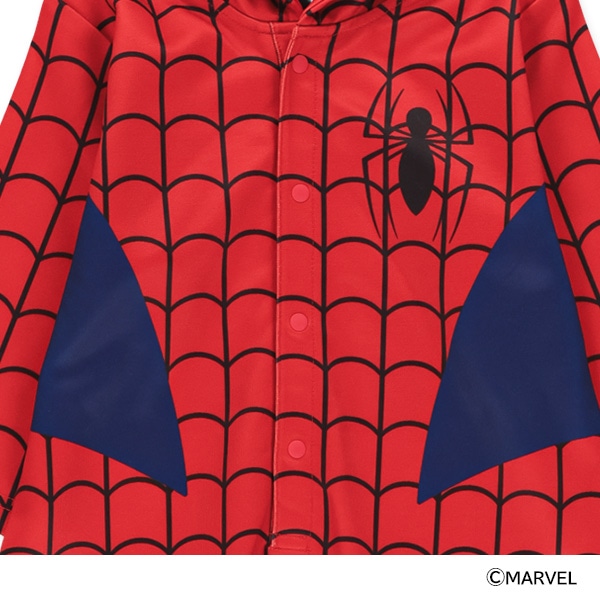 ダンボール着ぐるみ長袖カバーオール（スパイダーマン）