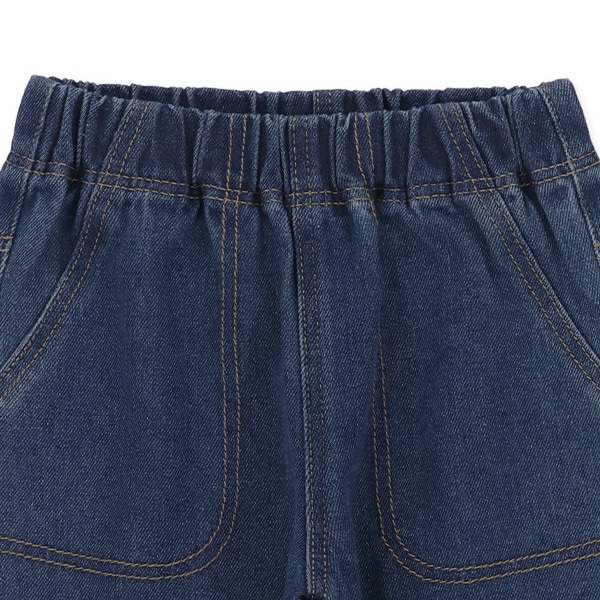 デニムワイドテーパードパンツ