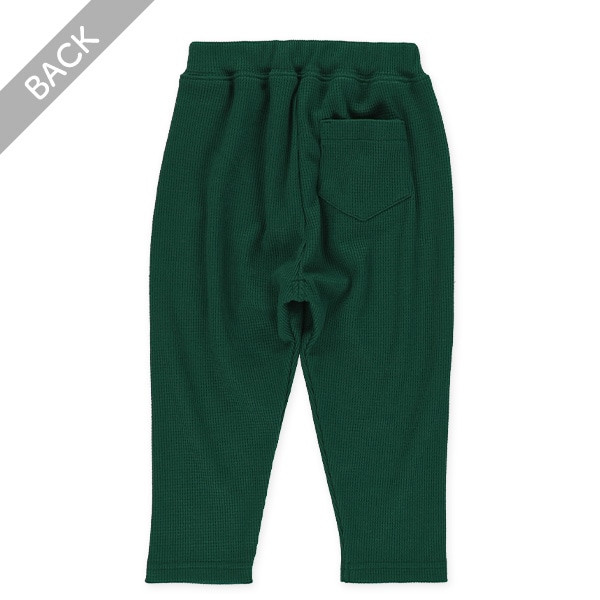 ワッフルストレッチパンツ（チャコールグレー・グリーン）