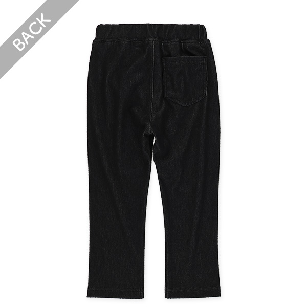 ニットデニムストレッチパンツ（ブラック）