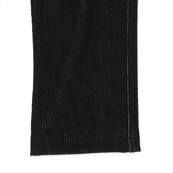 ニットデニムストレッチパンツ（ブラック）