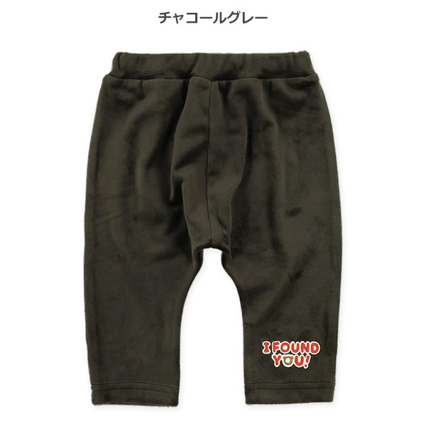 ベロアロゴワッペンレギンスパンツ