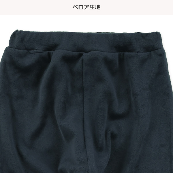 ベロアロゴワッペンレギンスパンツ