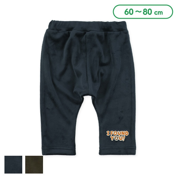 ベロアロゴワッペンレギンスパンツ