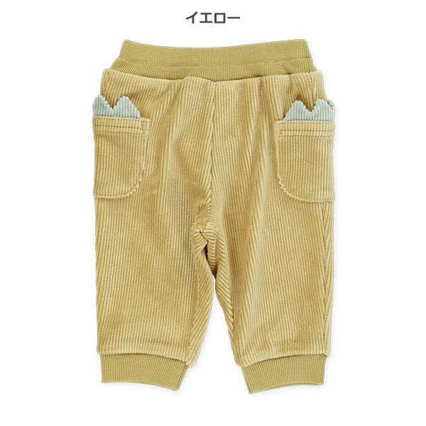 恐竜モチーフ付きリブパンツ