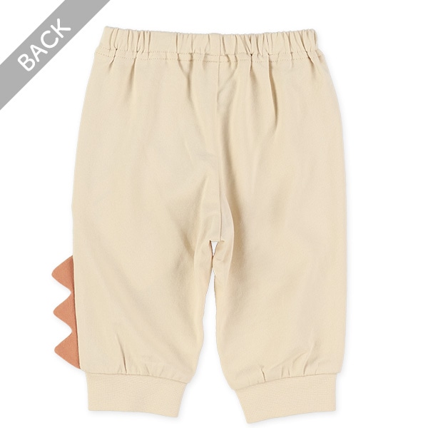 ミニ裏毛背びれモチーフ付き恐竜パンツ