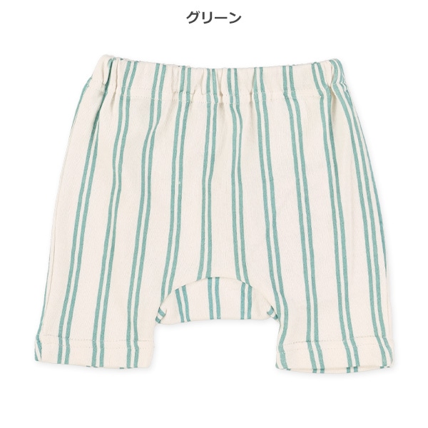 裏パイルストライプモンキーパンツ