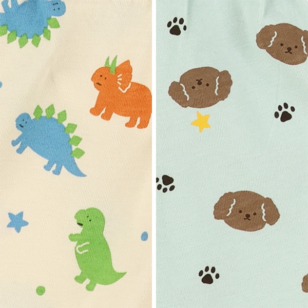 恐竜・いぬ総柄ハーフパンツ