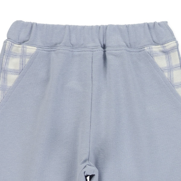 ミニ裏毛7分丈ポケットチェックパンツ