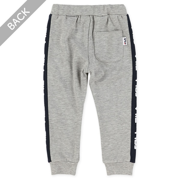 FILA）裏毛ロゴサイドラインロングパンツ