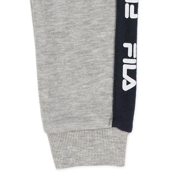 FILA）裏毛ロゴサイドラインロングパンツ