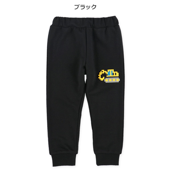 裏毛くるま発泡プリントロングパンツ