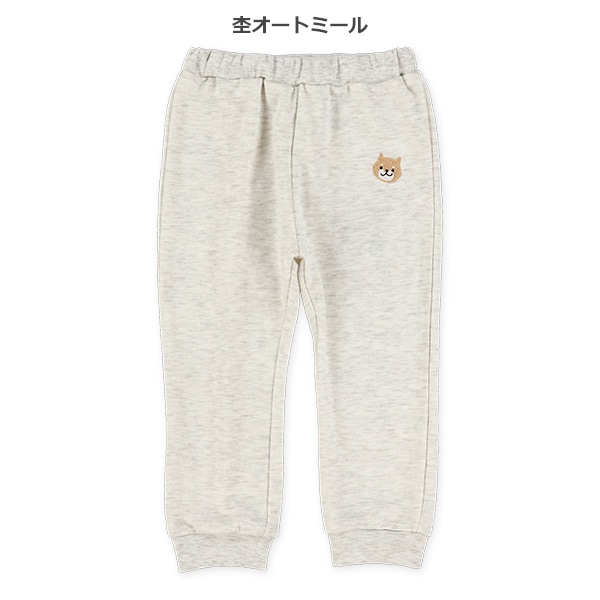 10分丈裏毛ワンポイントロングパンツ