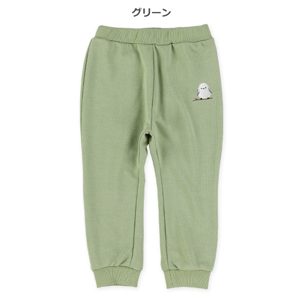 10分丈裏毛ワンポイントロングパンツ